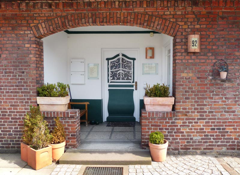 Eingangstür Physiotherapie Schenefeld